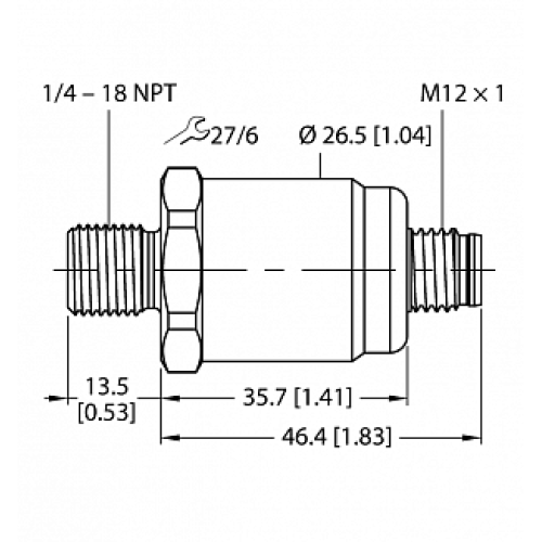 Датчик давления TURCK PT1PSIG-1503-I2-H1143/D840