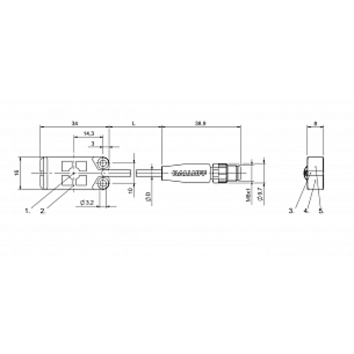 Емкостной датчик Balluff BCS R08RRE-POM80C-EP00,3-GS75