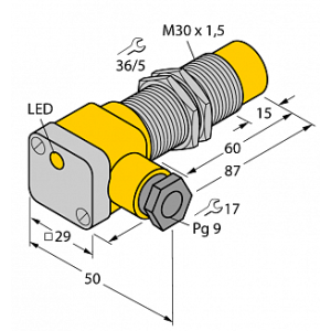 Индуктивный датчик TURCK NI20U-EG30SK-AP6X