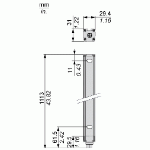 Cветовой барьер безопасности Telemecanique XUSL4E30H106N