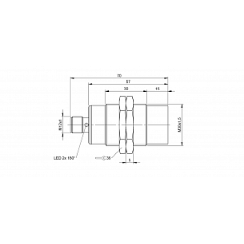 Индуктивный датчик безопасности Balluff BES M30EN-PFC15F-S04G-D11