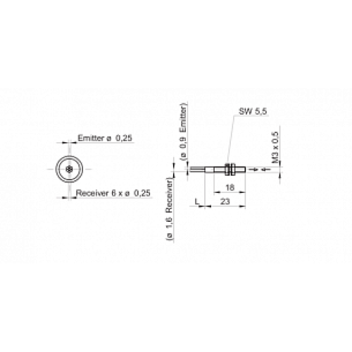 Оптоволоконный кабель Baumer FCE 050C1Y10