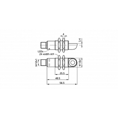 Ультразвуковой датчик Microsonic nero-25/WK/CD