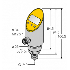 Датчик давления TURCK PS016V-304-2UPN8X-H1141