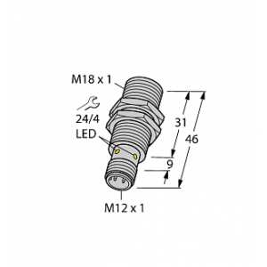 Индуктивный датчик TURCK BI8-M18K-AP6X-H1141