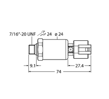 Датчик давления TURCK PT250R-2105-I2-DT043P