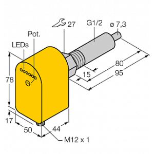 Датчик потока TURCK FCS-G1/2A4P-LIX-H1141/L080