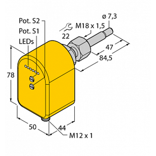 Датчик потока TURCK FTCST-A4P-2AP8X-H1140