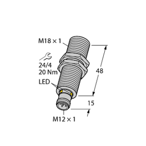 Ультразвуковой датчик TURCK RU40U-M18M-UP8X2-H1151