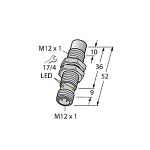 Индуктивный датчик TURCK NI10U-EM12WD-AP6X-H1141