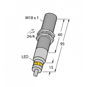 Индуктивный датчик TURCK BI5-EM18D-VP6X/S120