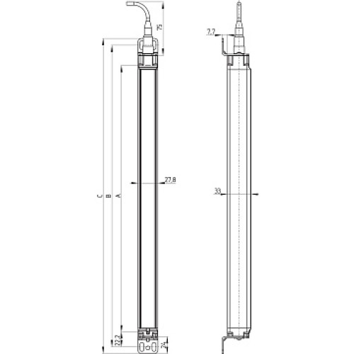 Cветовой барьер безопасности Schmersal SLC440COM-ER-1530-14