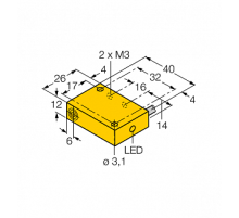 Индуктивный датчик TURCK BI2-Q12-AZ31X