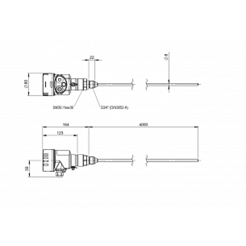 Радарный уровнемер Balluff BMD 1LTA-4000/10A-AE520A-KM20K