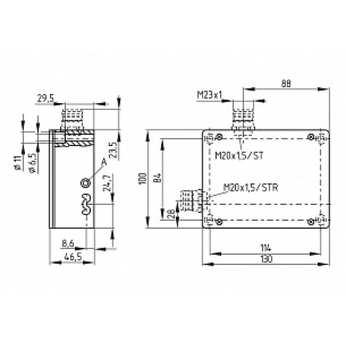 Дверной выключатель безопасности Schmersal AZM415-11/11ZPKT-24VAC/DC