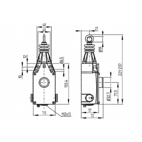 Тросовый выключатель аварийной остановки Schmersal EX-ZQ900-04-3D