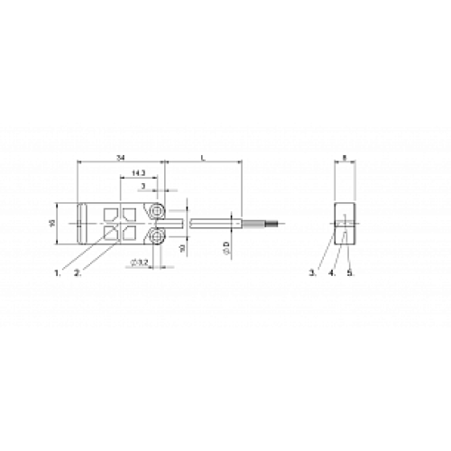 Емкостной датчик Balluff BCS R08RRE-PSM80C-EP02