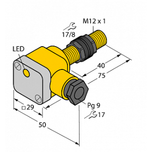 Индуктивный датчик TURCK BI3U-P12SK-AP6X