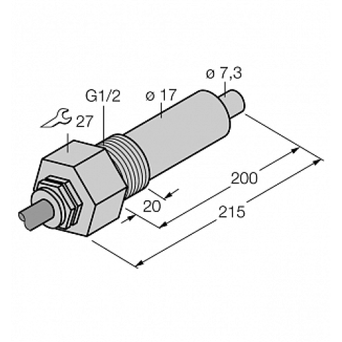 Датчик потока TURCK FCS-G1/2A4-NA/L200