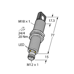  Ультразвуковой датчик TURCK RU130U-M18ES-LU8X2-H1151