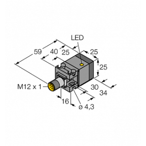 Индуктивный датчик TURCK BI10U-CA25-AP6X2-H1141