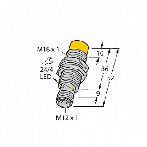 Индуктивный датчик TURCK NI14-M18-AN6X-H1141