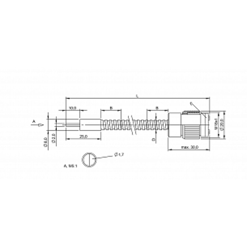 Оптоволоконный кабель Balluff BFO 18A-XAG-MZG-15-1