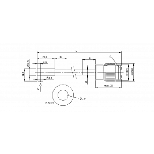 Оптоволоконный кабель Balluff BFO 18A-XAE-UZG-30-2,5