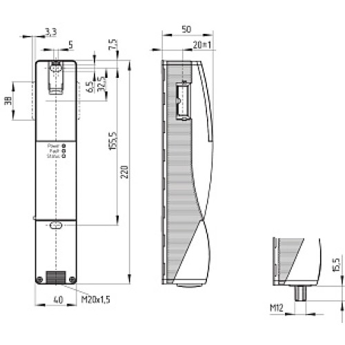 Дверной выключатель безопасности Schmersal AZM201Z-I2-ST2-T-1P2PW