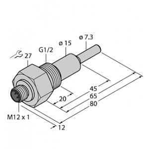 Датчик потока TURCK FCS-G1/2A4-NAEX0-H1141/L065