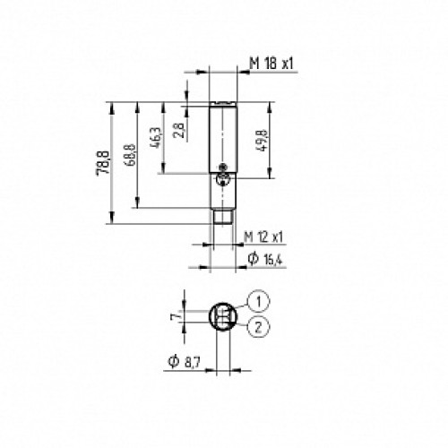 Оптический датчик Wenglor ED98PCV3