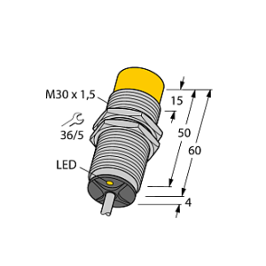 Индуктивный датчик TURCK NI15-M30-AZ3X