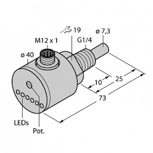 Датчик потока TURCK FCS-G1/4A4-AP8X-H1141