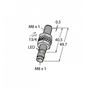 Индуктивный датчик TURCK BI3-M08E-AP6X-V1131