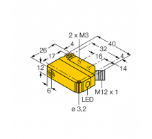 Индуктивный датчик TURCK BI5U-Q12-AP6X2-H1141