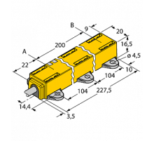  Датчик линейных перемещений TURCK LI200P1-Q17LM1-LU4X2/S97
