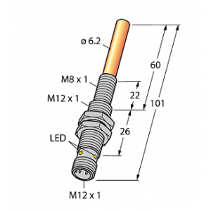 Магнитный датчик TURCK NIMFE-EM12/6.2L101-UP6X-H1141/S1182