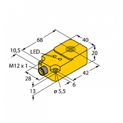 Индуктивный датчик TURCK BI15U-Q20-AP6X2-H1141