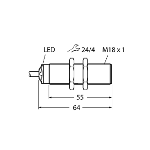 Ультразвуковой датчик TURCK RU50L-S18-AP8X