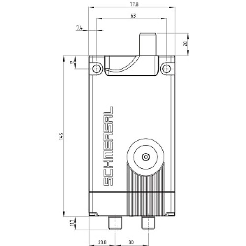 Дверной выключатель безопасности Schmersal AZM400Z-ST2-I1-2P2P-E