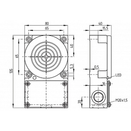 Индуктивный датчик Schmersal IFL50-385-10/01-M20