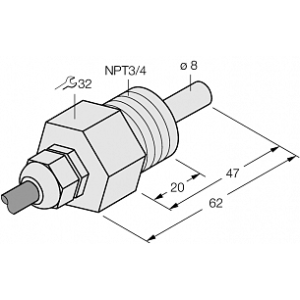 Датчик потока TURCK FCS-N3/4T-NA