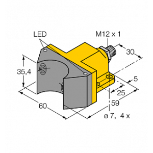 Индуктивный датчик TURCK NI4-DSU35-2AP4X2-H1141