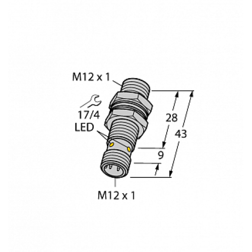 Индуктивный датчик TURCK BI2-G12K-AP6X-H1141