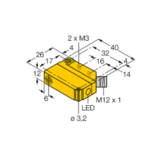 Индуктивный датчик TURCK BI5U-Q12-AN6X2-H1141