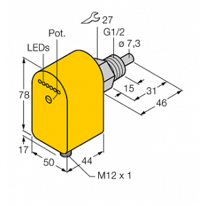 Датчик потока TURCK FCS-G1/2A4P-AP8X-H1141