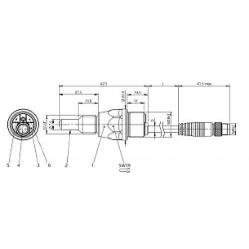 Емкостной датчик уровня Balluff BCS S44KK02-NSCFNG-EP00,3-GS49