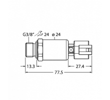 Датчик давления TURCK PT600R-2145-I2-DT043P