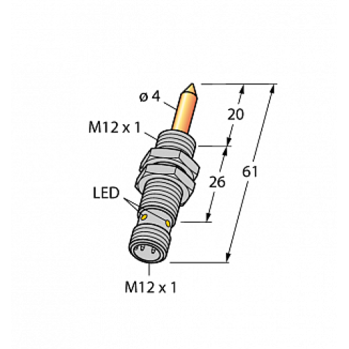 Магнитный датчик TURCK NIMFE-EM12/4.0L61-UP6X-H1141/S1182