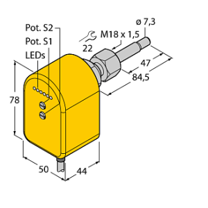 Датчик потока TURCK FTCST-A4P-2ARX/115VAC